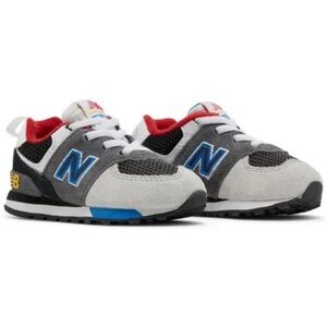 NEW BALANCE Toddler Kids' 574 Core Bungee Sneakers Magnet Serene Blue 9 VGC